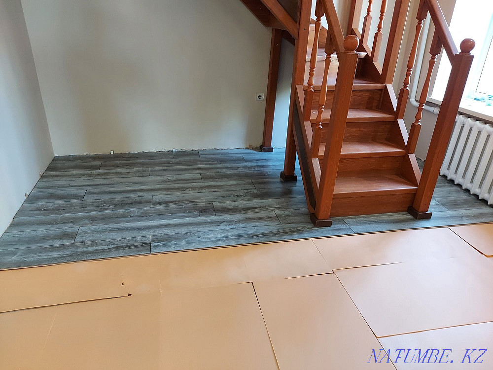 Укладка ламината, настил линолеума плинтуса Караганда - изображение 6