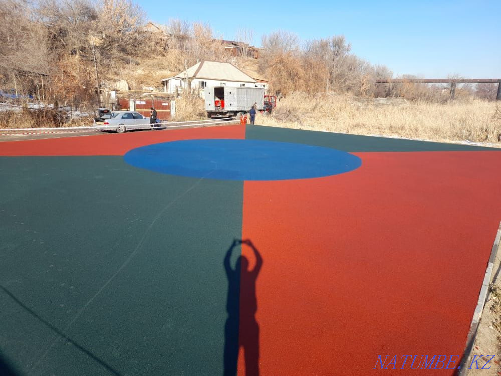 Резиновые покрытия и комплектующие материалы для любых площядок Алматы - изображение 1