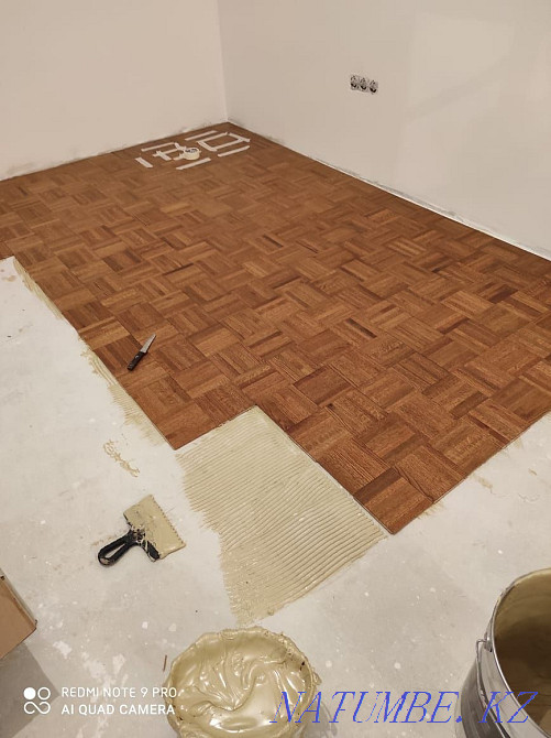 Laying laminate parquet boards, linoleum flooring professionally Astana - photo 7
