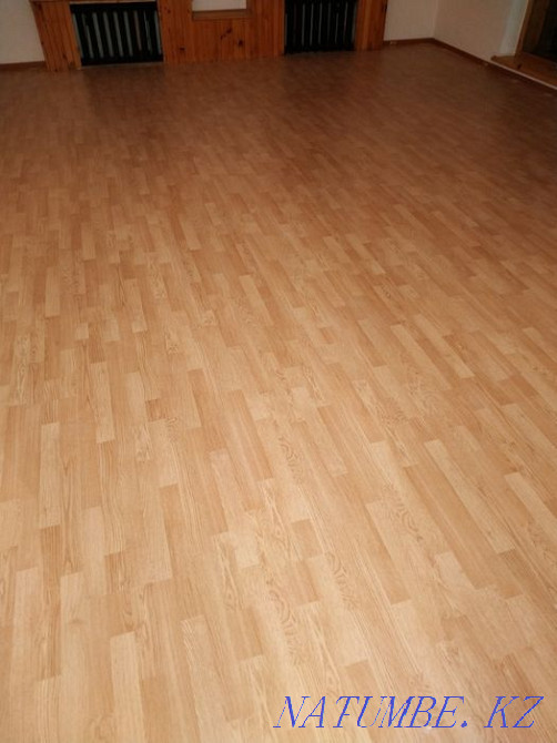 Настил линолеума, ламината. Установка плинтусов Павлодар - изображение 2