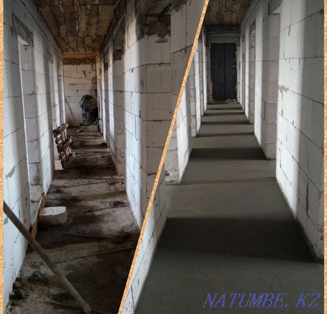 Screed, pouring the floor, sites. Foundation. Kostanay - photo 4