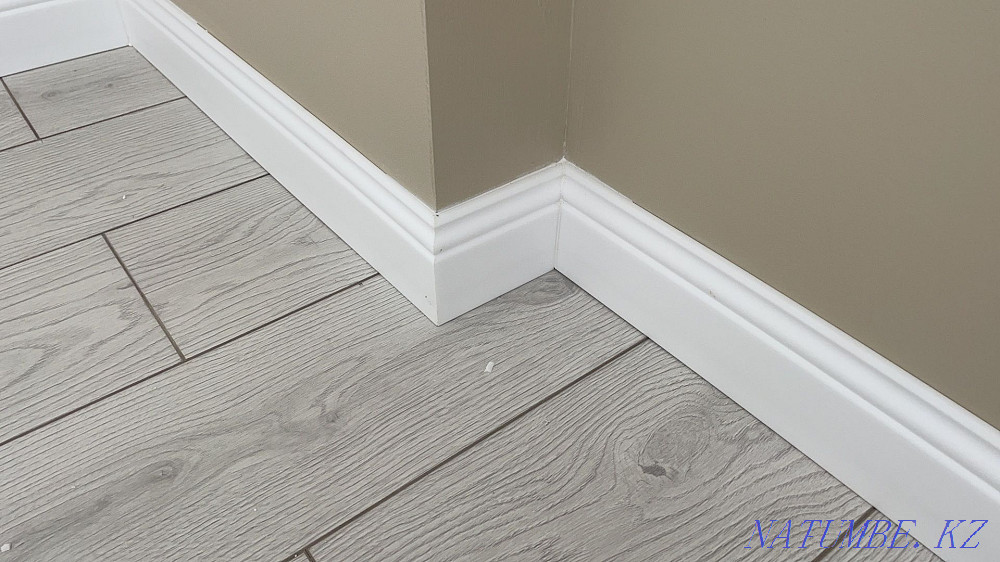 Укладка ламината/ паркет/ плинтус пластик, мдф, полуиретан/ молдинг Алматы - изображение 2