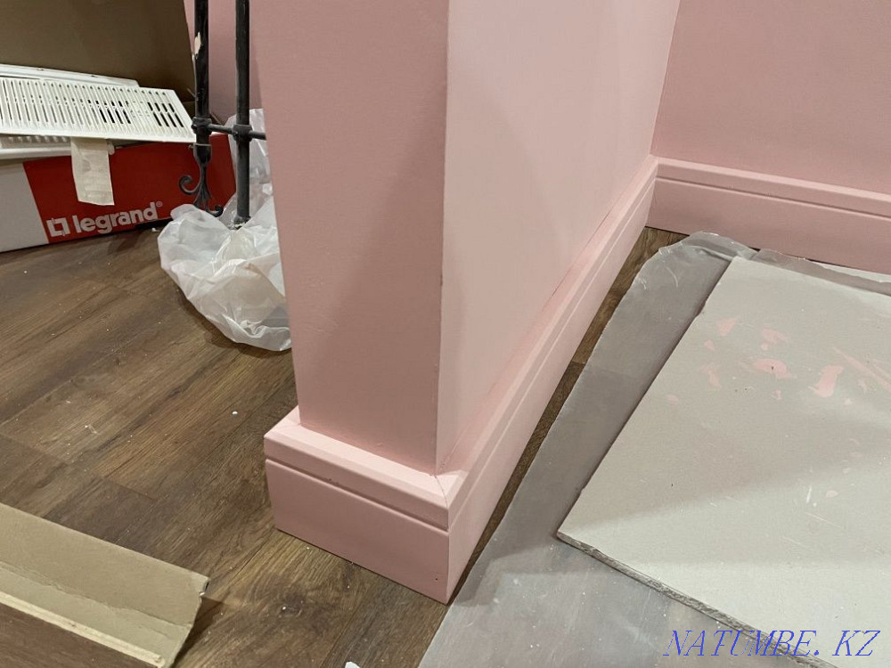 Укладка ламината/ паркет/ плинтус пластик, мдф, полуиретан/ молдинг Алматы - изображение 5