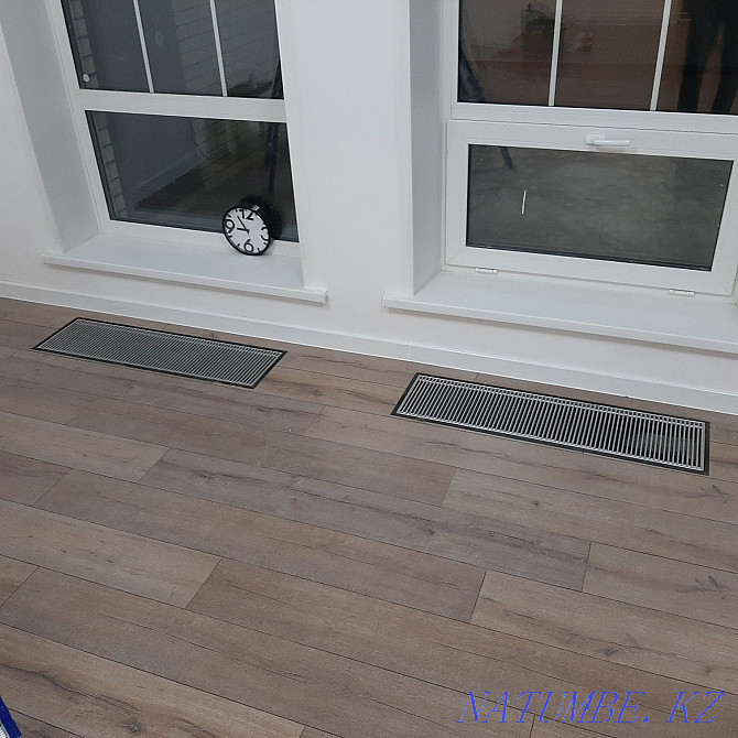 Self-leveling floor, laying laminate, plastic slope, installation of washers Oral - photo 3