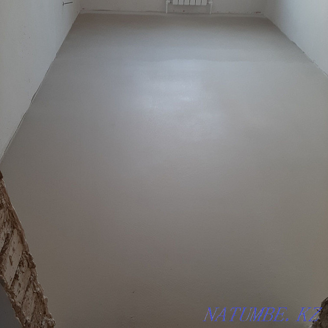 Self-leveling floor, laying laminate, plastic slope, installation of washers Oral - photo 8