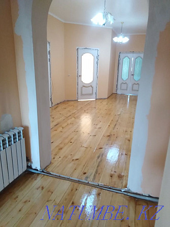 Sanding wooden floors, parquet, removing paint for varnish, varnishing. Shymkent - photo 2
