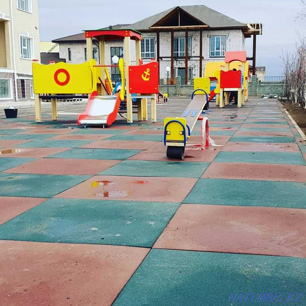 Резиновая плитка, резиновое покрытие Астана - изображение 4