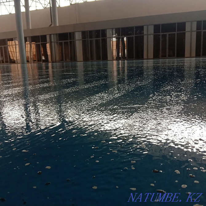 Polymeric, epoxy, polyurethane, self-leveling floor. Topping. Shymkent Shymkent - photo 8