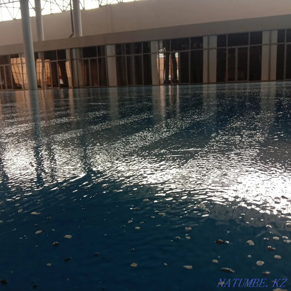 Полимерный,эпоксидный,полиуретановый,наливной пол. Топпинг. Шымкент Шымкент - изображение 8