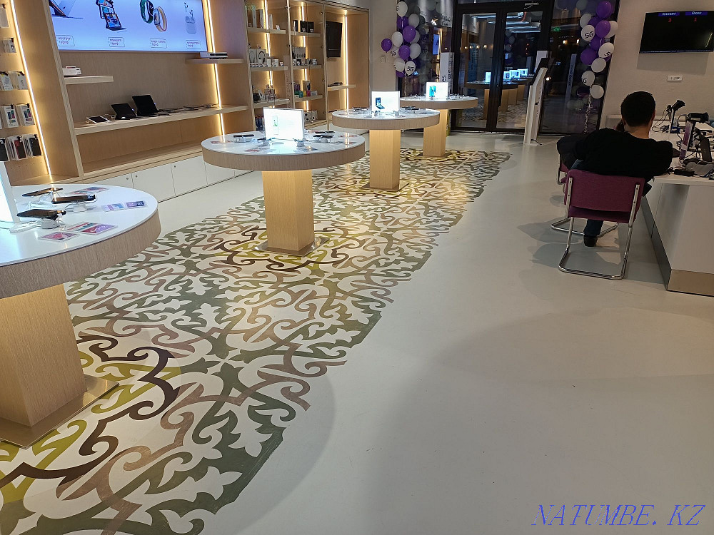 Полимерный,эпоксидный,полиуретановый,наливной пол. Топпинг. Шымкент Шымкент - изображение 7