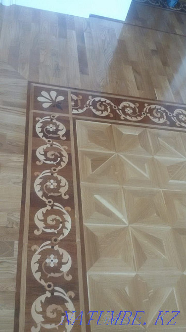 Художественный паркет,настил,шлифовка Алматы - изображение 7
