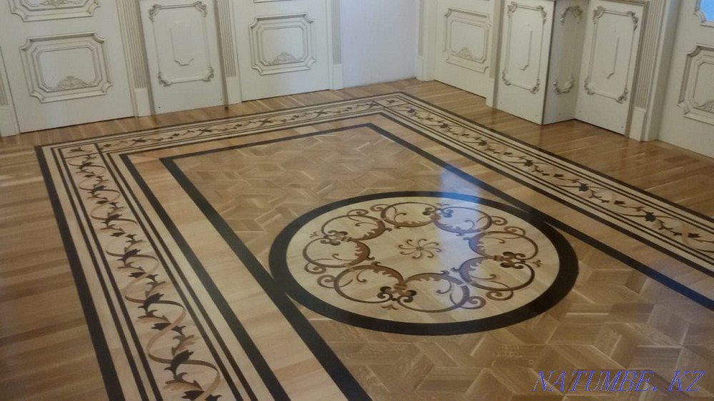 Художественный паркет,настил,шлифовка Алматы - изображение 2