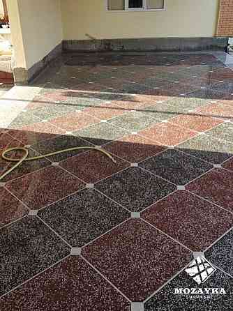 Декоративно-мозаично мраморный пол, мозаика Shymkent