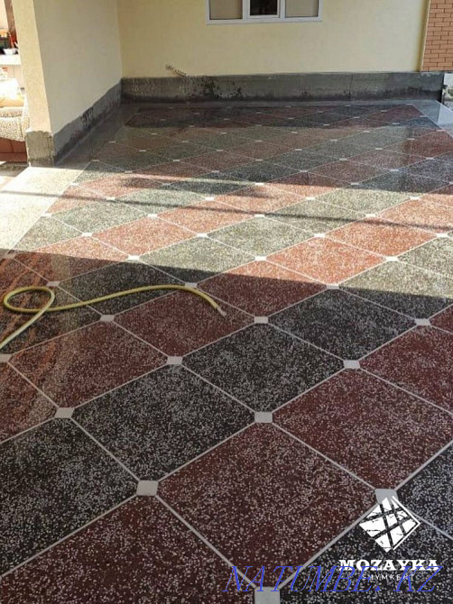 Decorative mosaic marble floor, mosaic Shymkent - photo 6