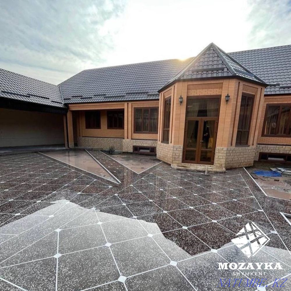 Decorative mosaic marble floor, mosaic Shymkent - photo 4