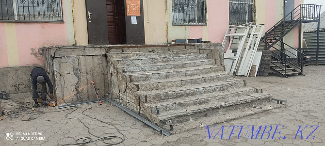 Installation and dismantling of granite marble travertine. Also restoration. Astana - photo 1