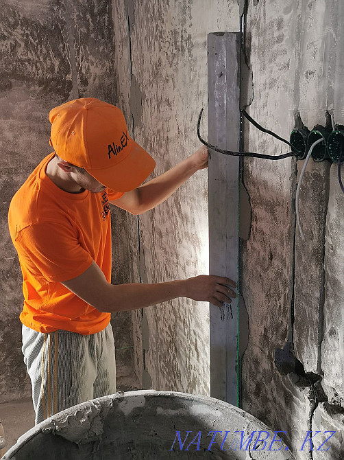 Wall plastering, putty. Floor screed Karaganda Karagandy - photo 2