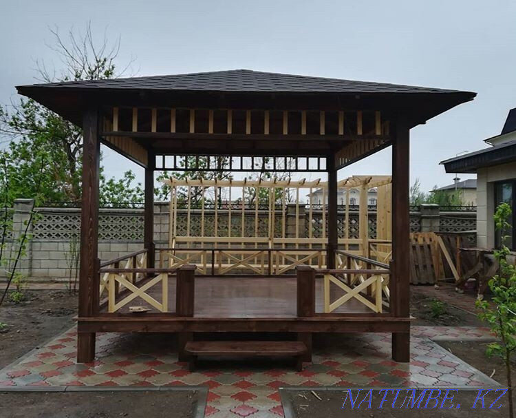 Carpentry shop Stairs Doors Arbors FACADES RAILES decorative Almaty - photo 2