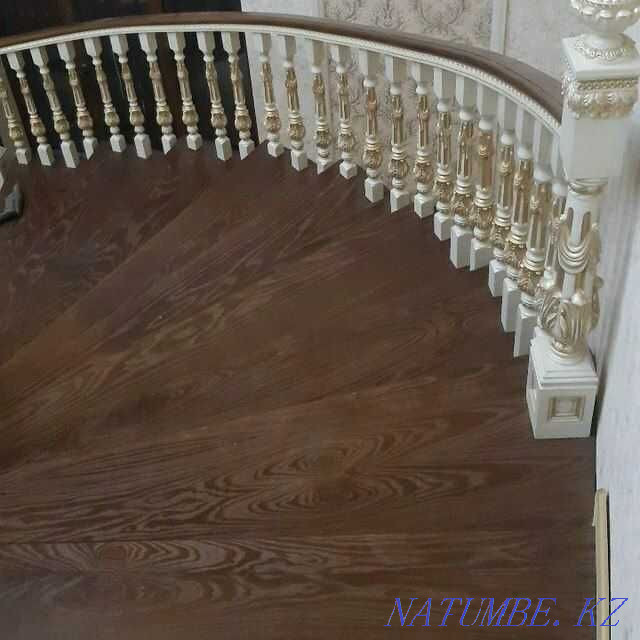 Лестница из всех видов древесины. Каркас из бетона и метала. Алматы - изображение 1