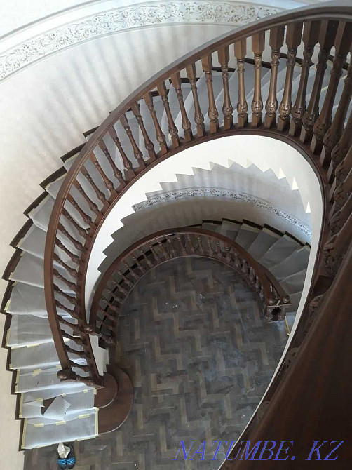 Stairs made of all types of wood. Frame made of concrete and metal. Almaty - photo 6