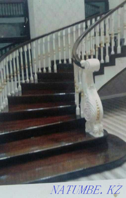 Stairs all types of wood. Frame made of concrete or metal Almaty - photo 3