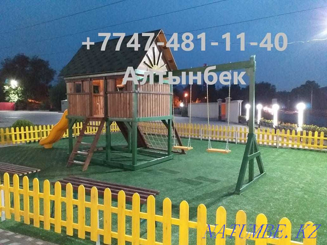We make: gazebos, trestle beds, playhouses, sheds and others made of wood Almaty - photo 8