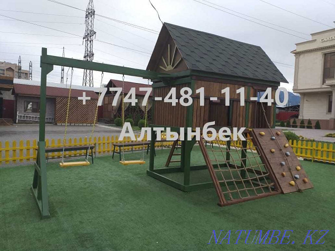 We make: gazebos, trestle beds, playhouses, sheds and others made of wood Almaty - photo 6