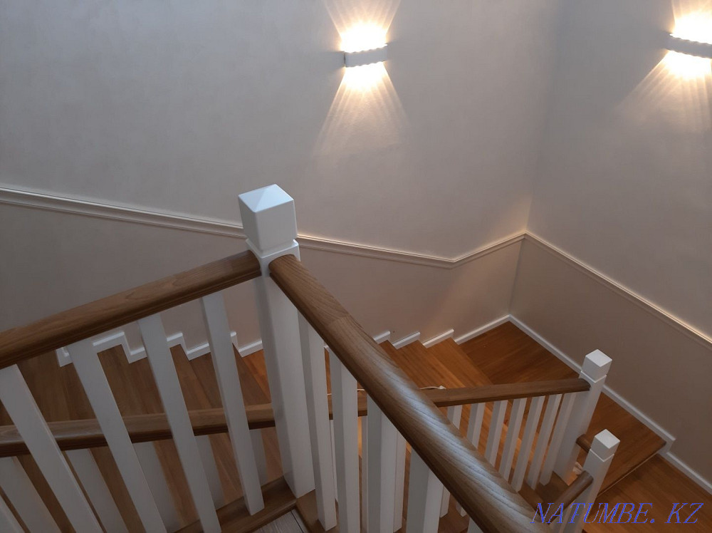 Production and installation of stairs from beech, oak, ash, pine. of any complexity Almaty - photo 7