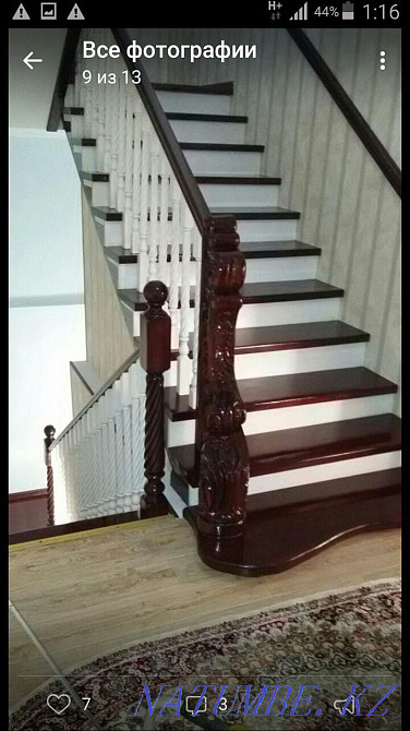 Manufacturing of wooden stairs Aqtau - photo 7