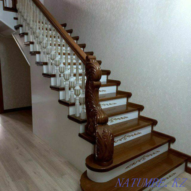 Лестницы на заказ с массива дерево Астана - изображение 1
