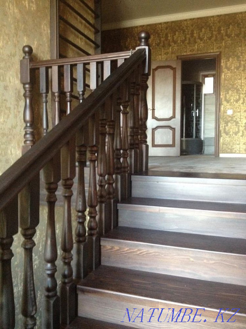 Stairs to order from solid wood Astana - photo 4