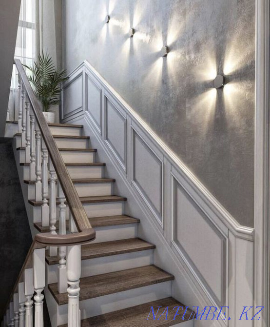 Manufacturing of wooden stairs Almaty - photo 1