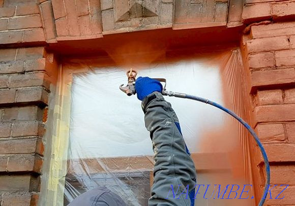 Airless painting of walls, ceilings, facades of houses Taldykorgan - photo 2