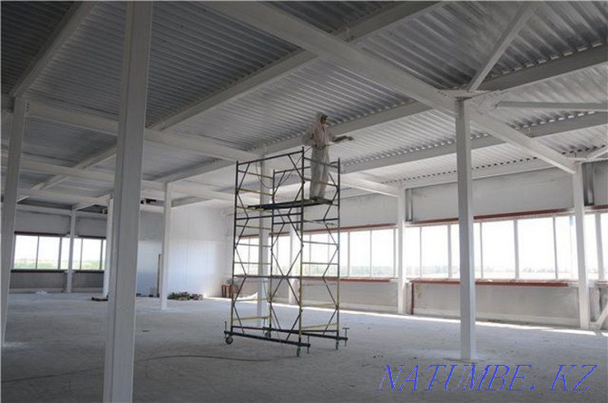 Painting of walls and ceilings of workshops, Warehouse retail premises Almaty - photo 6