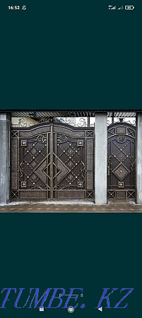 КРАСИМ ВАРОТЫ окна двери решетки навесы Варота красклеймиз Кызылорда - изображение 8