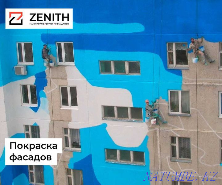 Painting of facades across Kazakhstan. Warranty from 2 years Almaty - photo 2
