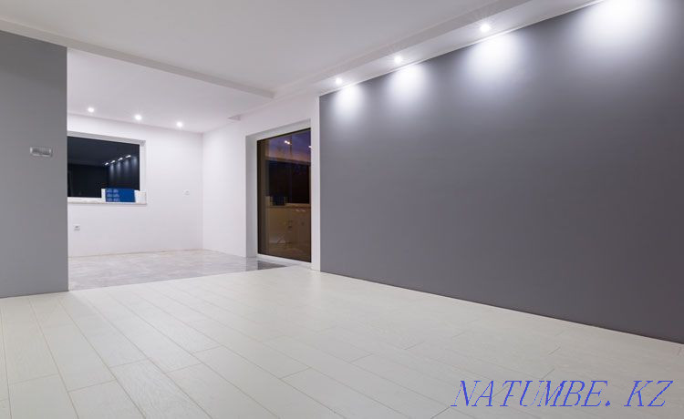 Painting whitewashing walls and ceilings of apartments, office buildings Almaty - photo 2