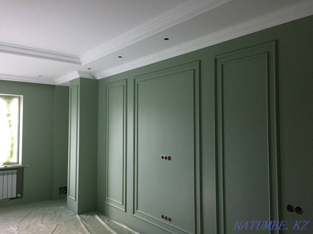 Painting whitewashing walls and ceilings of apartments, office buildings Almaty - photo 6