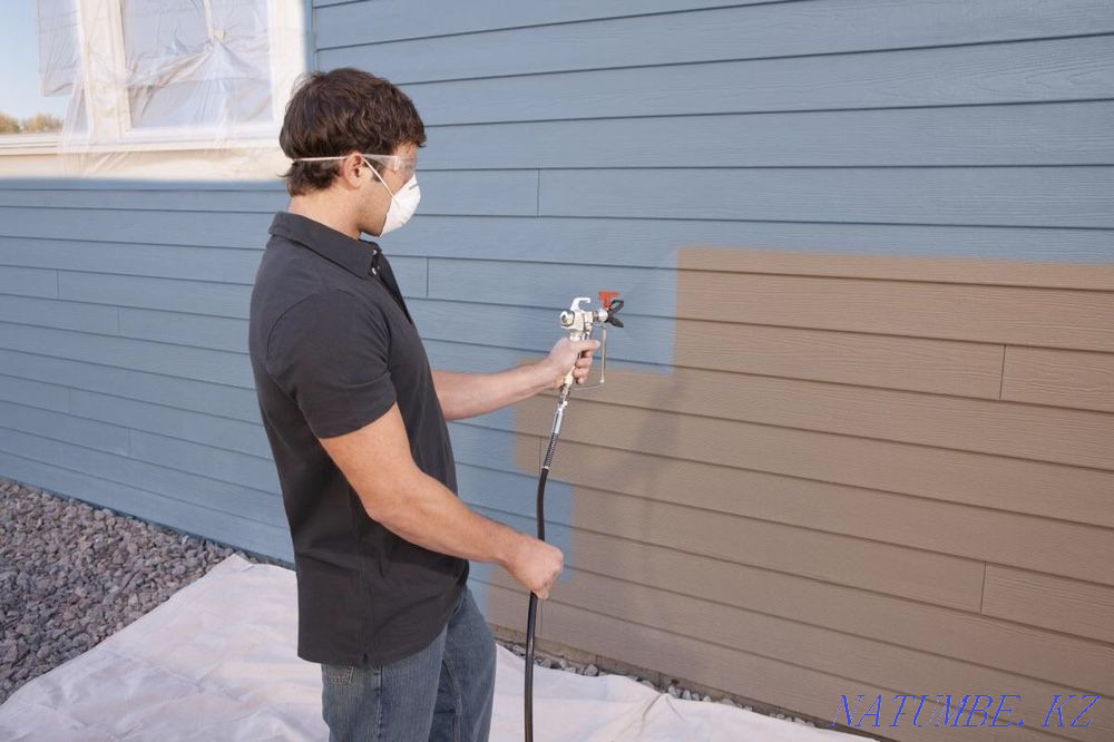 Қабырғаға сурет салу. Ауасыз кескіндеме. Аппараттық кескіндеме  Қарағанды - изображение 1