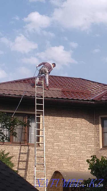 Покраска крыши, металла конструкций . Талгар - изображение 1