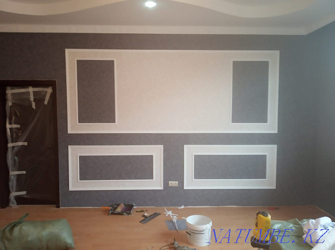 Turnkey apartment renovation Levkas Plasterboard Tile Wallpaper Laminate Almaty - photo 1