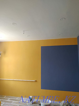 Wall painting. Whitewashing ceilings. Cosmetic repair. Shymkent - photo 4