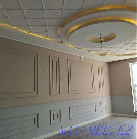 Wall painting. Whitewashing ceilings. Cosmetic repair. Shymkent - photo 1