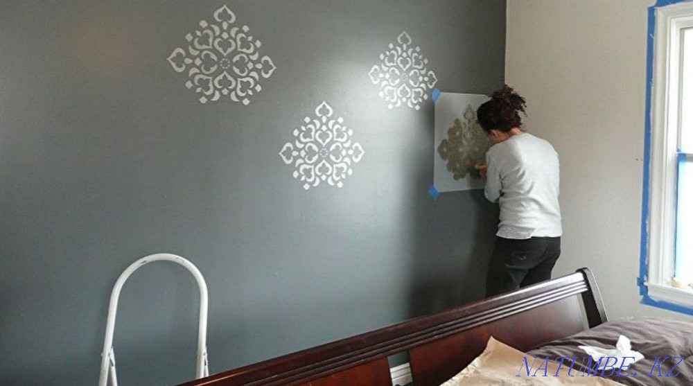 Whitewashing from 250, painting (moldings, stencils, abstractions) Astana - photo 1