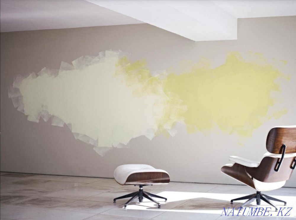 Painting whitewashing of walls and ceilings Airless painting 24/7 Almaty - photo 1