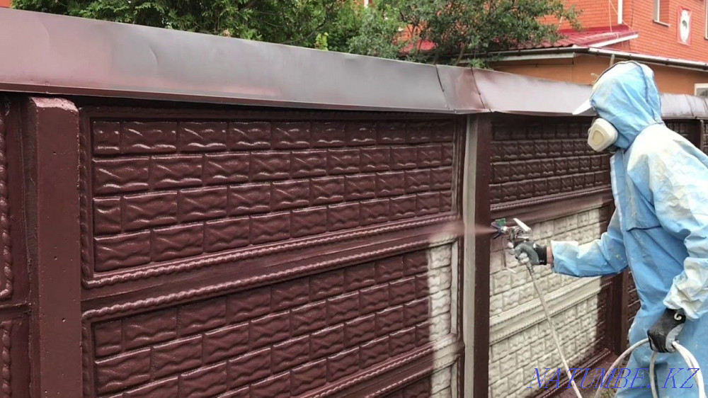 Painting fences, gates, roofs and facades Almaty - photo 2