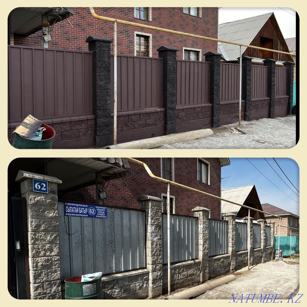 Үй суреті. Фасадты бояймыз. Төбені бояу. Қақпаны бояу, қоршау  Алматы - изображение 1