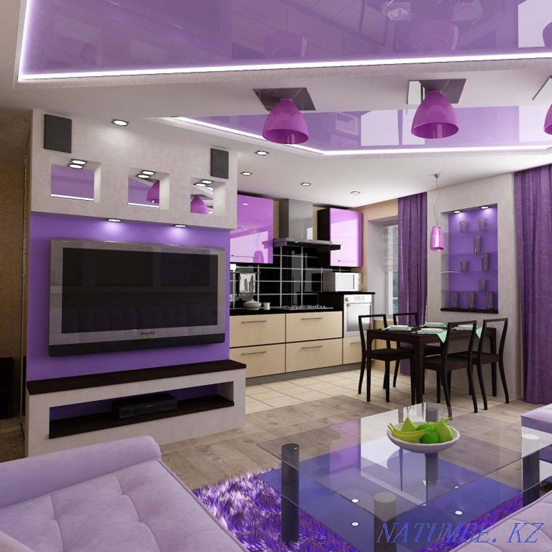 Euro repair wall painting, gesso, putty Shymkent - photo 8