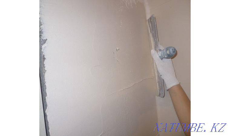 Euro repair wall painting, gesso, putty Shymkent - photo 4
