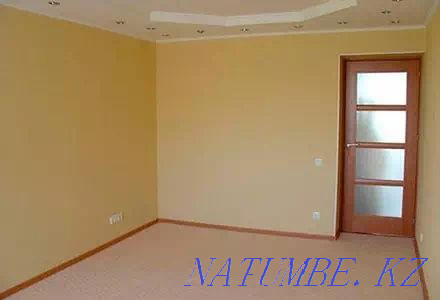 Euro repair wall painting, gesso, putty Shymkent - photo 1
